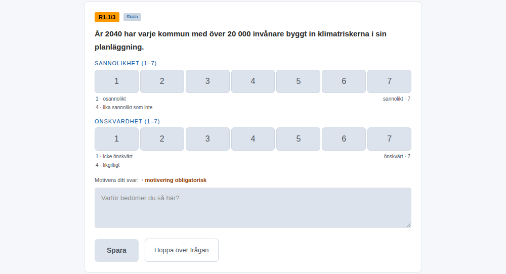 Panelistens vy: en skaltes och en obligatorisk motivering